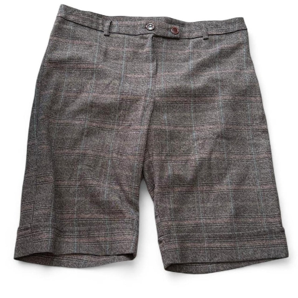 Vintage Y2K MKM Designs Plaid Bermuda Shorts, Women's Size 13-14